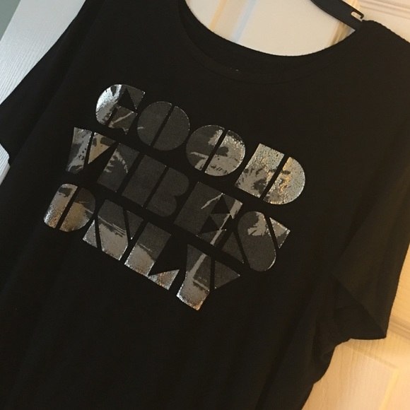 Good Vibes Only American Eagle Soft & Sexy Tee - Picture 1 of 2