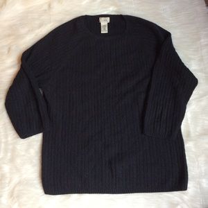 L.L bean cable knit sweater cashmere large