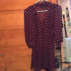 Forever 21 purple polkadot dress