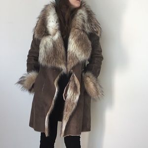 Zara faux fur coat