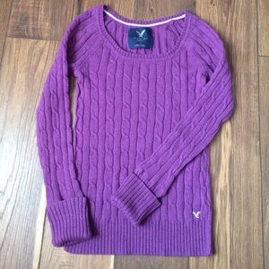 American Eagle cable knit sweater