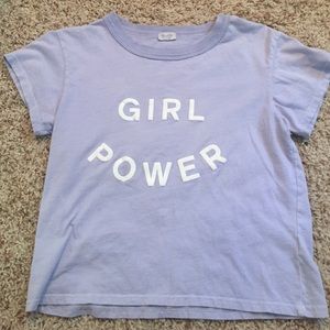 brandy melville girl power crop top💪🏻💘