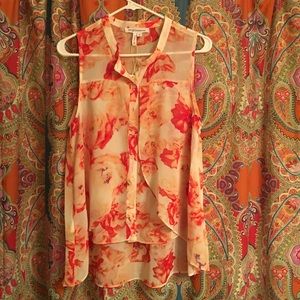 BCBG floral blouse