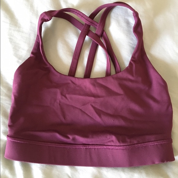 lululemon energy bra - maroon