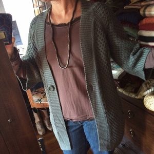 Caslon 3/4 Sleeve Chunky Cardigan
