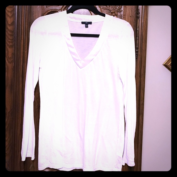 Long sleeve tshirt with satin neck