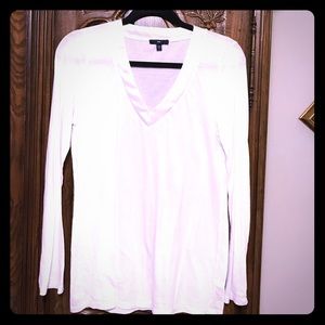Long sleeve tshirt with satin neck