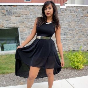 Black Hi Lo Dress