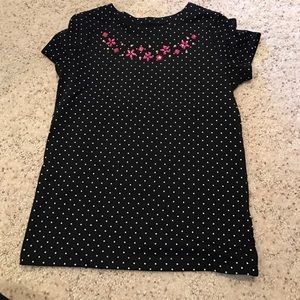 polka dot jeweled shirt