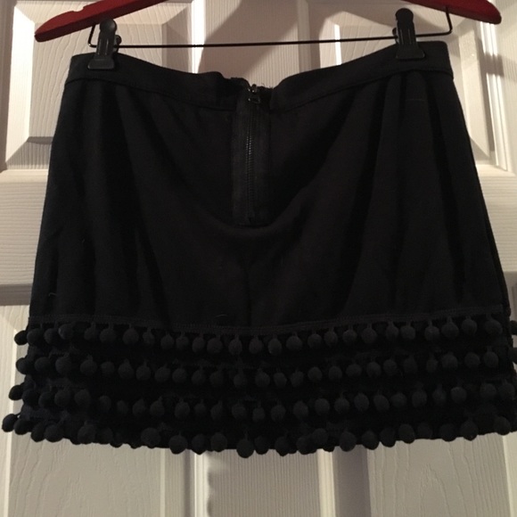 Forever 21 black Pom pom skirt size small - Picture 2 of 5