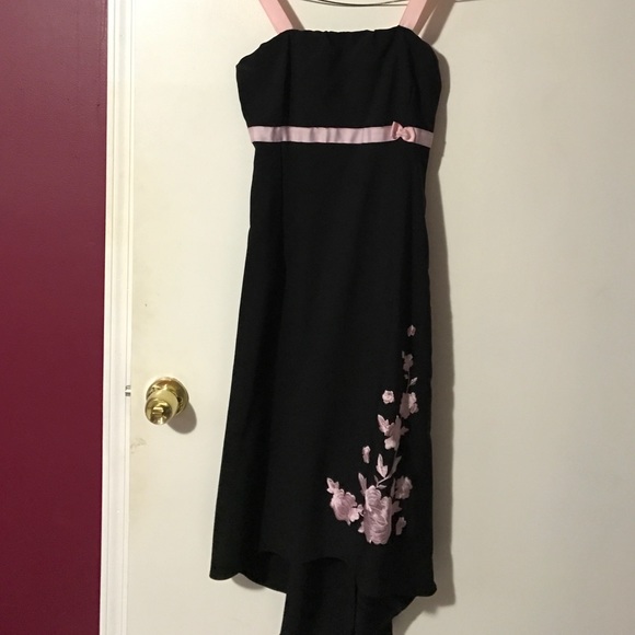 Floral Black Dress