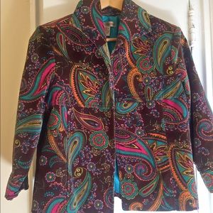 Velvet Paisley blazer
