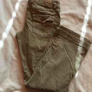 Khaki, Corday pants.