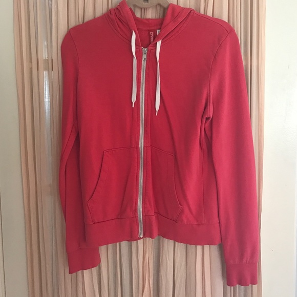 Pink zip up hoodie