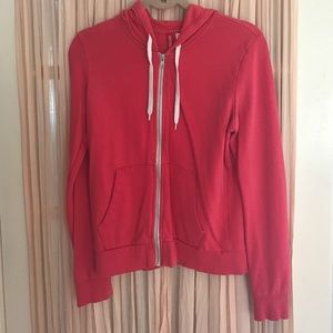 Pink zip up hoodie