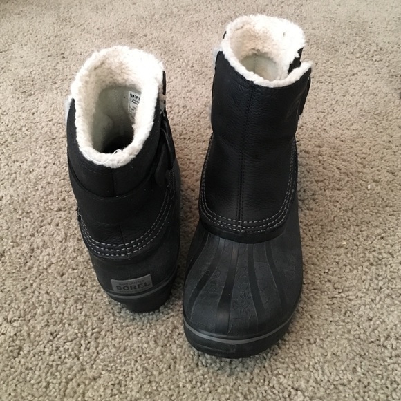 Leather winter boots