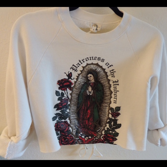 virgin mary sweater