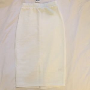 White midi skirt