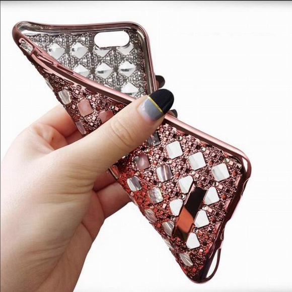 IᑭᕼOᑎE 7 ᑭᒪᑌᔕ BLING Silicone Cover - Picture 3 of 4