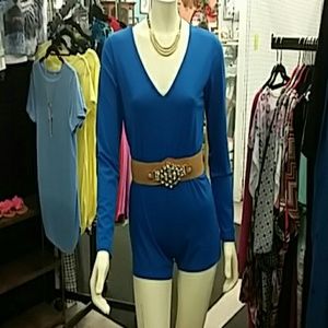 Royal blue romper