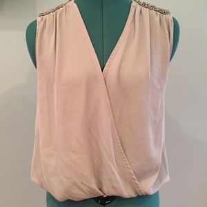 Sweet surrend gray wrap blouse