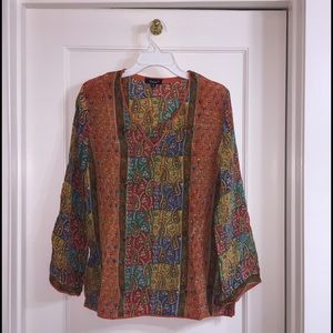 PRICE DROP!!! Tolani orange shirt.