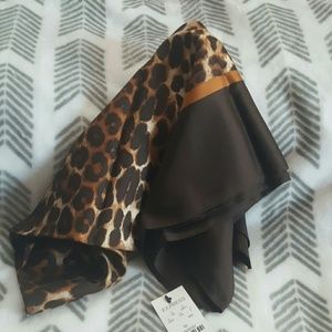 EXPRESS LEOPARD SILK SCARF NWT!!