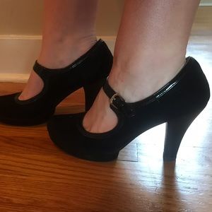 Sofft Madelia Mary Jane Black Suede