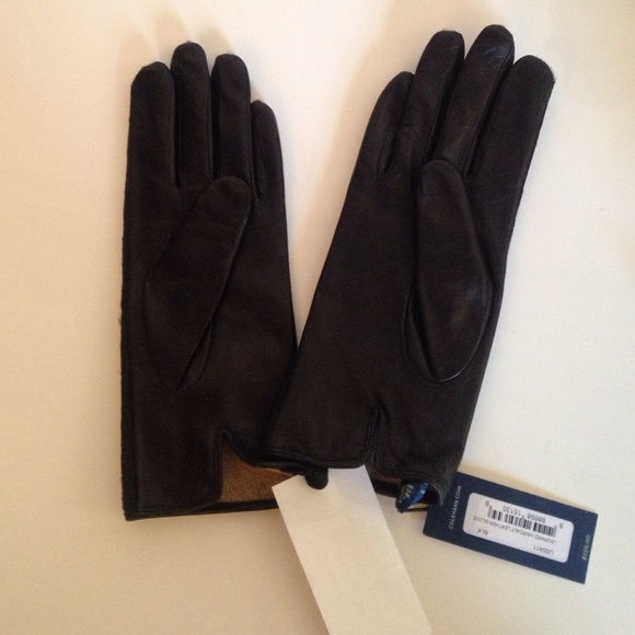 NWT Cole Haan calf-hair leather gloves
