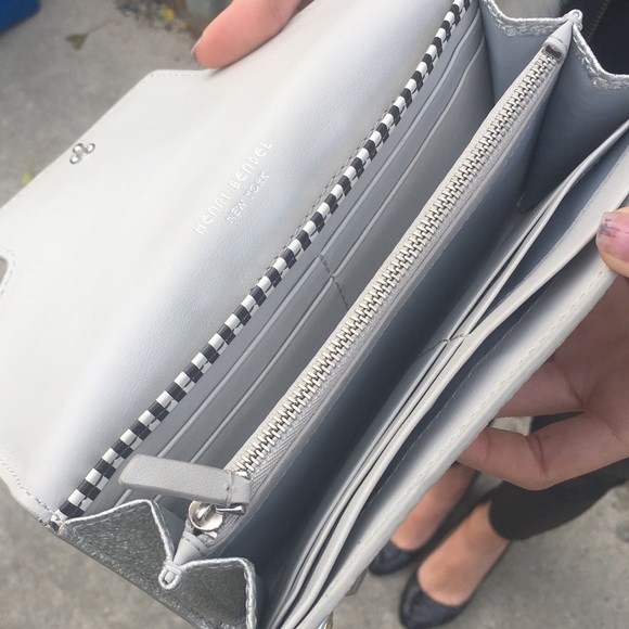 Henri Bendel Silver Wallet