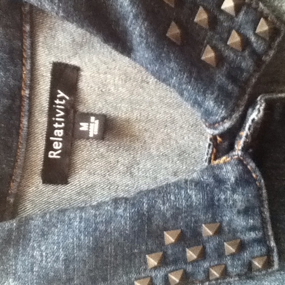 Relativity jean jacket with studs - Picture 1 of 4