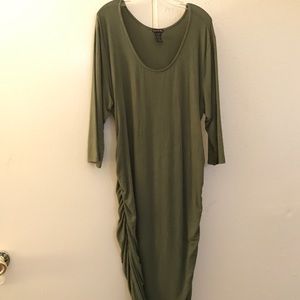 Love Ari 3X Olive Green Pencil Dress