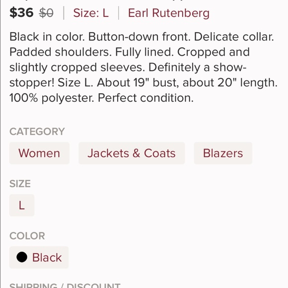 🎀Textured Cropped Jacket - Picture 4 of 4