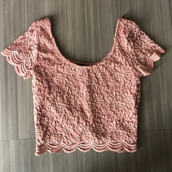 Forever 21 lace crop-top