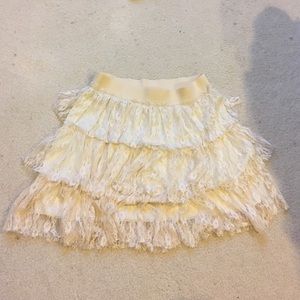 Stretchy Fringe Skirt