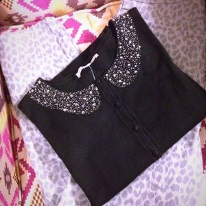 LOFT Jeweled Cardigan