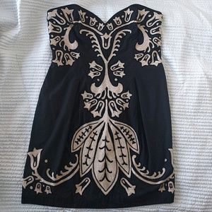 French Connection beaded and embroidered dress