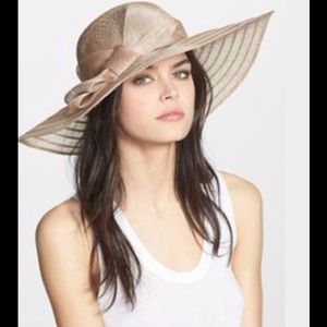 Straw Brim Derby Hat