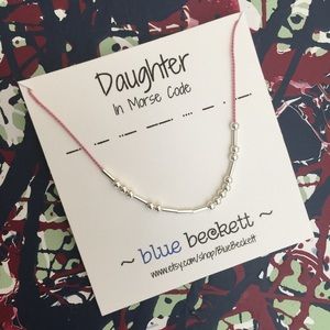 Morse Code 'Survivor' Necklace, Sterling Silver