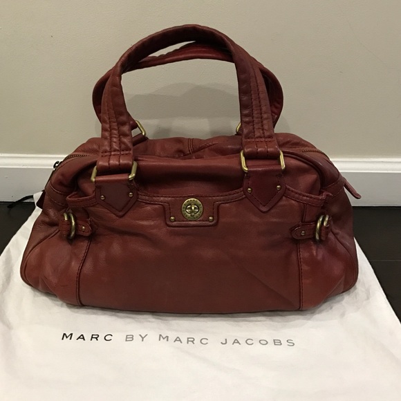 Marc by Marc Jacobs Red Leather Satchel bag