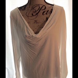 White Knit Long Sleeve T-shirt