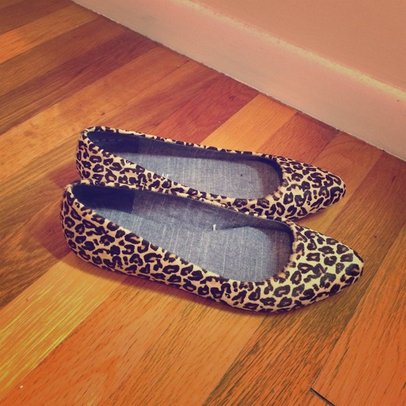 Dr Scholls Leopard flats