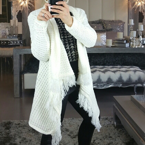 CHIC CREAM KNITTED CARDIGAN - Picture 2 of 4