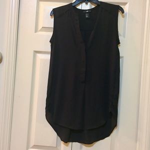 Hi/low Black tank tunic. Worn once!