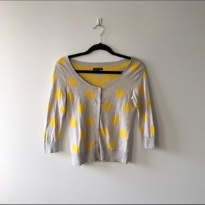 AE Yellow Polka Dot Cardigan