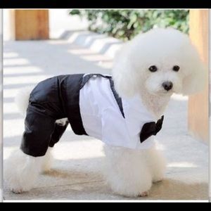 Dog tuxedo jumpsuit