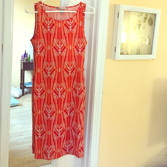 Multi colored mini dress.