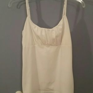 White Camisole with Braided Straps-size L