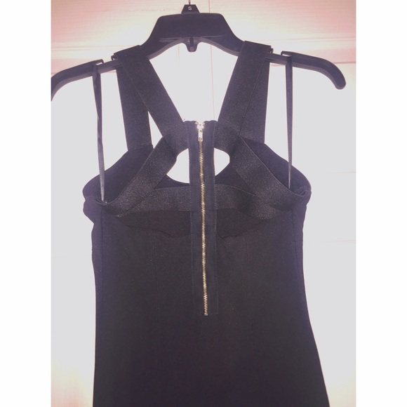Strapped Back Little Black Dress - Picture 2 of 3