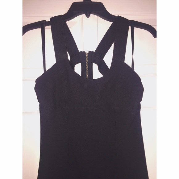 Strapped Back Little Black Dress - Picture 3 of 3